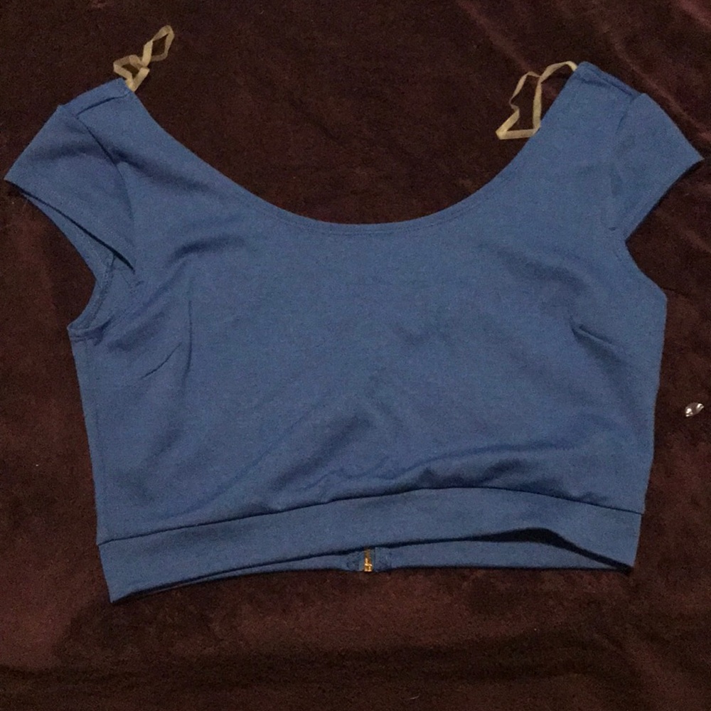 Royal Blue Crop Top